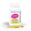 GeriCare høy potens vitamin E-kapsler – 400 IU for hud og immunstøtte, 180 mg | 100 greve | organisk vitamin E for kvinner og menn