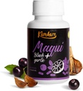 Immunstøtte, vitaminer C, sink, helseforsvar og immunforsvar Boosters og antioksidanter Supplement for voksne, med maqui Berry og svart hvitløk, 60 kapsler