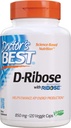 Doktorens beste D-Ribose, støtter ATP energiproduksjon, ikke-GMO, Glutenfri, Soya gratis, Vegan 120 Veggie Caps