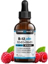 B12 Plus flytende vitamin B-kompleks Supplement - B kompleks vitamin Supplement - 2 måneders forsyning - energistøtte Supplement - Vegansk - Ikke-GMO - Glutenfri - 2 Fl Oz