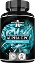 APOLLO'S HEGEMONY Alpha-GPC 600mg per daglig dose - 90 Vegan Choline Kapsler - 99% Choline Alfoscerate Kosttilskudd - Lipid Choline - Minne og konsentrasjon Kapsler