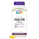 21st Century Fish Oil 1200 mg Enterisk Coated Softgels, 90 greve