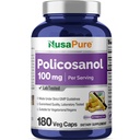 NusaPure Policosanol 100mg 180 Veggie kapsler (vegan, ikke-GMO)