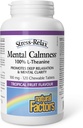 Stress-Relax Chewable Suntheanine L-Theanine 100 mg ved naturlige faktorer, ikke-Drowsy Stress Support for mental ro og avslapning, Tropisk frukt flavor, 120 tabletter
