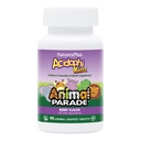 NaturesPlus Animal Parade AcidophiKidz, Berry Flavor - 90 Chewable, Animal-Shaped Tabletter - med Probiotika, FOS & Grape frø - 90 Total Services