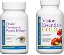 Premium Eye Health Bundle inkluderer visjon Essentials Gold, med 40 mg lutein, for sunn visuel funksjon og okulært trykk og retinaforsvar for å støtte sunne intraokulære trykknivå