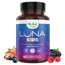 LUNA Kids | #1 Sleep Aid Tabletter for barn 4+ og sensitive voksne | naturlig kildede ingredienser | 60 x Chewable piller | Gentle, Herbal Supplement med kamille, Melatonin, Valerian & Lemon Balm