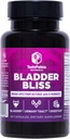 Bladder Bliss: Avansert Cranberry Supplement & D-Mannose Formula for Urinal Tract Health for kvinner, ikke-GMO, Glutenfri, Vegan Capsules, Fast-Acting Relief & UTI Forebygging, Bladder Support, 60 Ct