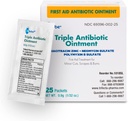 Globe (25 Pack Triple Antibiotic Ointment Single Packet, Førstehjelpssett for mindre Scratches, sår, Cuts, og brenner, forhindrer infeksjon, aktive ingredienser sammenlikne med ledende merkevare, reisestørrelse, 0,9g
