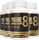PRIME 8 100% Autentisk Original ® Prime8 Offisiell formel (4 pakke) i 120 dager