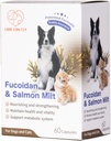 Hunde- og katteimmune- og blodstøttetilskudd - Fucoidan & Salmon Milt/Immune-systemet øker gjenoppliving og styrke - nourish for optimal helse og vigor - 60 kapsler