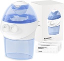oppove Nasal Irrigation System, Sinus rengjøringssett med 1 nese Cleaner & 15 saltpakker, Selvklebende og automatisk avfallssamling, oppladbar Sinus rengjøringsflaske for å lindre Nasal Discomfort