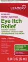 LEADER sterile øyedråper for øyeallergi og klør relief, ketotifen antihistaminløsning 0,035%, fungerer i minutter, opp til 12 timer, reseptstyrke 0,34 oz