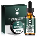 Beard Growth Kit - 2X Konsentrasjon Biotin for menn, Naturlig Argan, Jojoba Olier og vitaminer (Cedarwood)