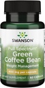 Swanson Full Spectrum Grønn Kaffebønne 400 Milligrams 60 Kapsler
