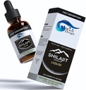 Pure Shilajit Resin flytende | Høy potens, Autentisk, Naturlig | for Detox Cleanse Immune Support Brain Booster og Energi | Inneholder Fulvic Acid Trace Minerals | 2 Fl Oz