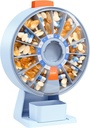 Daviky Pill Dispenser Daglig, Stor Pill Arrangør med Veggmontert eller stående bruk, 14 dager Pill Container, Push Button Design, ukentlig Pill Box for vitamin, medisin,Supplement, Fiskeolje (blå)