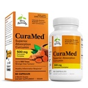 Terry Naturally CuraMed 500mg - Antioksidant Supplement for hjernen og immun helse støtte - Supplement med curcumin & gurkemeie essensiell olje - Herbal Liver Support - 60 Softgels