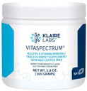 Klaire Labs SFI Health VitaSpectrum Powder - Multivitamin/Mineral for barn med 23 essensielle næringsstoffer i Berry-Pomegranat for barn, ingen kobber, jern, gluten eller kasein (30 serveringer, 171 gram)