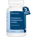 Livsforbedring Cardio Kalium Supplement støtter muskel, nerve og kardiovaskulær helse – 750 mg kaliumbikarbonat fremmer uten tilsetningsmidler og er laget i USA (120 kapsler – 60 serveringer)