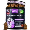 Hundevitaminer 15 i 1 - Hunde Multivitamin Chews med MSM for Hip & Joint Health - Hundetilskudd for kløende hud lindring - Multivitamin for hunder Immunstøtte med enzymer - Hud & Coat, Mobility Support