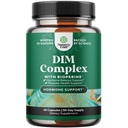 Pure DIM Supplement for menn med bioperin - DIM Estrogen Blocker for menn for hormonbalanse og prostata Helse - Diindolmetan Testosteron Complex med Broccoli Blomster - 60 kapsler