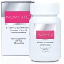 Nu Hvit S-Acetyl Glutathion Ny Forbedret Formula Hud Whitening 30 kapsler