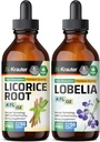 BIO KRAUTER Licorise Root Tinktur 4 Fl. Oz. & Lobelia Tinktur 4 Fl. Oz.
