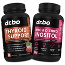 Thyroid støtte & Myo-Inositol & D-Chiro Inositol Supplement Kapsler - naturlig støtte for metabolisme, Mood & energi - 40:1 forholdet hormonbalanse for kvinner, menstruell syklus, kvinnelig helse