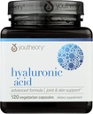 Youtheory Hyaluronsyre Advanced Formula, Dairy Free, 120 kapsler (pakke med 1)
