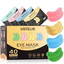 Under Øye Patches, 40 Par Øyemaske for mørke sirkler, Puffy Øyeposer, Underøynevesker,Eye Maske Patches med 24K gull, Hyaluronsyre,Rose & Aloe Vera, Øyebehandling Hudpleie for menn og kvinner Gave