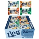 Zing Kids Protein Bars Variety Pack, Glutenfri 100 Kalorie Mini Bars med høyt protein, Vegan ernæring barer, Dairy Free Plant Based Protein - 24 tell