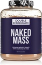 NAKED Dobbel sjokolade masse - 1,260 kalorier, 50G protein, ingenting kunstig. Alle naturlige vekt gevinster protein pulver - 8Lb bulk, GMO gratis, glutenfri og soya gratis