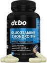 Glucosamine Chondroitin MSM Turmeric - Joints Helse Supplement 2100mg Knoe Bone & Joints - Felles støtte Supplement piller Advanced Glucosamine Sulfate Kapsler Joint Supplements for menn Voksne