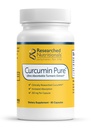 Forskningsbaserte ernæringsmidler Curcumin Pure - klinisk undersøkt curcumin ekstrakt, 46x mer absorberbar enn tradisjonell gurkemeieekstrakt (60 vegansk gurkemeiekapsler)