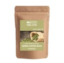 Økologisk grønn kaffebønne pulver 100% ren naturlig 100 gram / 3,52 oz