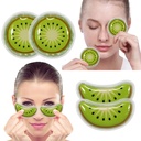 Gel Ice Pack Reusable Kjøle Øye Pads og Under Øyelapper,Eye Hot Cold Treatment Pack for Rødhet, Pain Relief and Eye Relax (Kiwi)