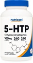 Nutricost 5-HTP 100mg, 240 vegetariske kapsler (5-hydroxytryptophan) - Ikke-GMO & Glutenfri