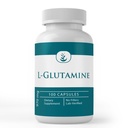 Rene originale ingredienser L-Glutamin naturlig kildet aminosyre, ikke-GMO og glutenfri (100 kapsler)
