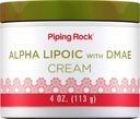 Piping Rock Alpha Lipoic Acid | 4 oz | med DMAE Cream |Highing & Firming for ansikt og hud | Ikke GMO, Glutenfri