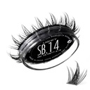 Lashify Star Burst 14mm Gossamer DIY Eyelash utvidelser fylle, den ultimate multi-length flerlags Lash, svart, lett falske lasjer