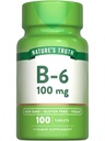 Naturens sannhet B6 vitamin | 100 mg | 100 tabletter | Vegan, ikke-GMO & Glutenfri Supplement