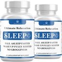 Avslappende søvnhjelp, naturlig ikke-habit forming, søvntilskudd utviklet til støtte for lengre og bedre søvn, kamille, magnesium, melatonin, Ashwagandha, GABA, Drug-free (120 Count)