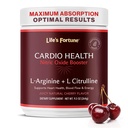 Life's Fortune 5000mg L- Arginin Supplement pulver & 1000mg L-Citrullin, høy potens Nitric Oxide Helse Booster, utholdenhet, trening ytelse, naturlig Cherry Flavor (20 serveringer)