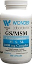 Wonder Labs Glukosamin / MSM, hjelper fremme Cartilage regenerasjon og sunne ledd - 250 kapsler