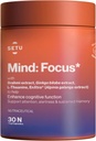 SETU Mind Focus Capsules | Brahmi, Ginkgo biloba, Ashwagandha og L-Theanine® 30 Caps (pakke med 1)