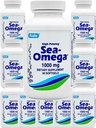 500 Softgels (10 flaske) høy potens Rugby 1000mg naturlig dyp hav Hiccupsless Fish Oil Omega-3 fettsyre (EPA 300mg & DHA 200mg) for menn og kvinner, promotes Helse / Helse / Helse og hjerte helse,Made i USA