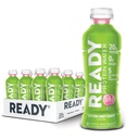 Ready® Protein Vann - 20g Whey Protein Isolat, Null Sukker, Lavkalorie Sports Drink for Hydration & Recovery - Elektrolytter, Essentielle Aminosyrer - Bomuld Candy Grape, 16,9 floz Flasker (12-Pack)