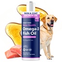 Ærlig Paws Wild Alaskan Salmon olje for hunder og katter - Omega 3 Fish Oil Supplement for hud, Coat, Joint & Heart Helse - Naturlig, Sustainable Sourced, 16 oz