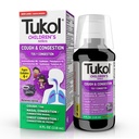 TUKOLs barneskjærmedisin - Cough & Congestion Relief, Chestal Cough Suppressant for barn, Barns kalde og cough medisin, Kids Cough Syrup for alderen 4+ Grape Flavor 4 FL OZ